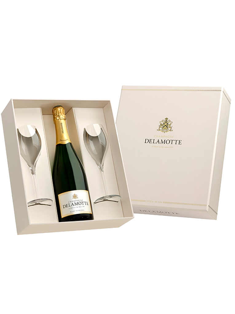 Delamotte Blanc de Blancs Est 1 Amp + 2 copes